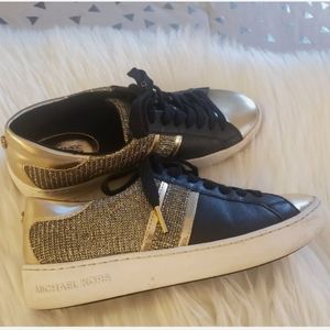 michael kors gold slip on sneakers